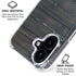 Black Painted Wood iPhone 16 Clear Case
