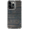 Black Painted Wood iPhone 16 Pro Clear Case