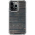 Black Painted Wood iPhone 16 Pro Clear Case