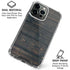 Black Painted Wood iPhone 16 Pro Max Clear Case