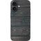 Black Painted Wood iPhone 16 Skin