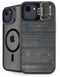 Black Painted Wood iPhone 16e Kickstand Case