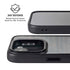 Black Painted Wood iPhone 16e Kickstand Case