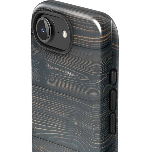Black Painted Wood iPhone 16e Impact Case