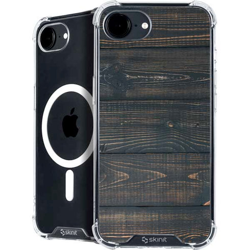 Black Painted Wood iPhone 16e MagSafe Case