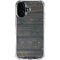 Black Painted Wood iPhone 17 Clear Case