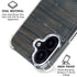Black Painted Wood iPhone 17 Clear Case