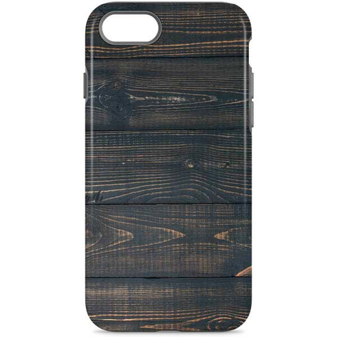 Black Painted Wood iPhone Cases