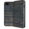 Black Painted Wood iPhone SE (2nd & 3rd Gen) Folio Case