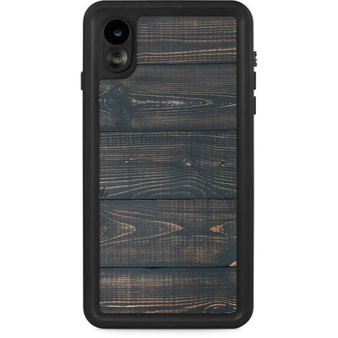 Black Painted Wood iPhone Cases