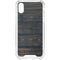 Black Painted Wood iPhone XS Clear Case