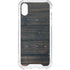 Black Painted Wood iPhone XS Clear Case