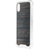 Black Painted Wood iPhone XS Clear Case