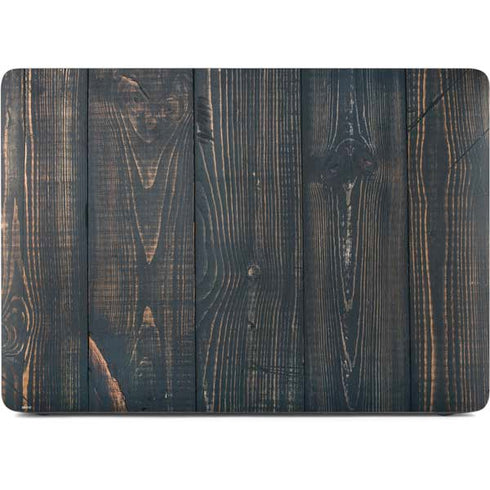 Black Painted Wood Apple MacBook Air Skin