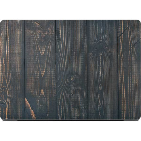 Black Painted Wood Apple MacBook Pro 14-inch Skin