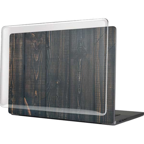 Black Painted Wood MacBook Cases