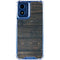 Black Painted Wood Moto G Play 4G (2024) Clear Case