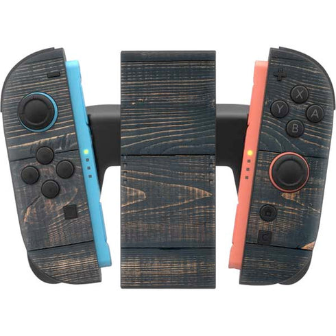 Black Painted Wood Nintendo Switch 2 (2025) Joy-Con Controller Skin