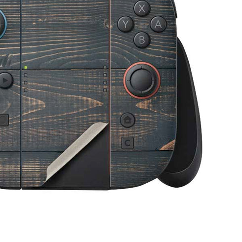 Black Painted Wood Nintendo Switch 2 (2025) Joy-Con Controller Skin