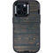 Black Painted Wood Otterbox Defender iPhone Skin