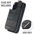 Black Painted Wood Otterbox Defender iPhone Skin
