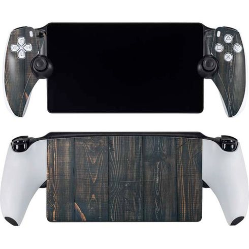 Black Painted Wood PlayStation Portal Remote Player Skin