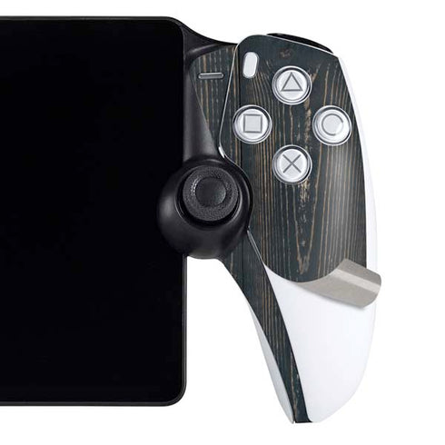 Black Painted Wood PlayStation Portal Remote Player Skin
