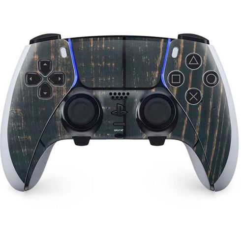 Black Painted Wood PS5 DualSense Edge Pro Controller Skin