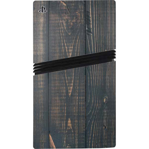 Black Painted Wood PS5 Pro Bundle Skin
