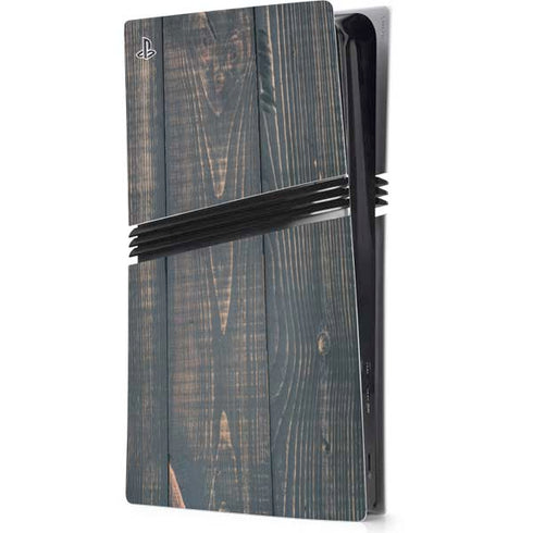 Black Painted Wood PS5 Pro Console Skin