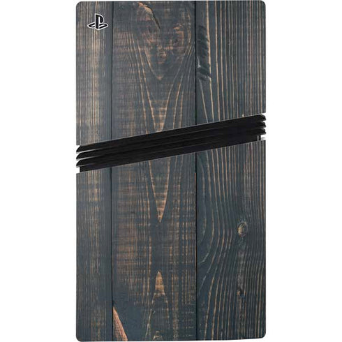 Black Painted Wood PS5 Pro Console Skin