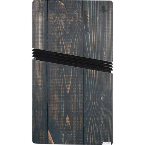 Black Painted Wood PS5 Pro Console Skin