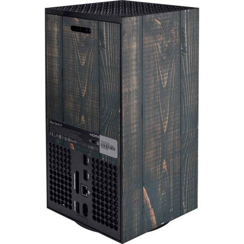 Black Painted Wood Xbox Series X Bundle Skin