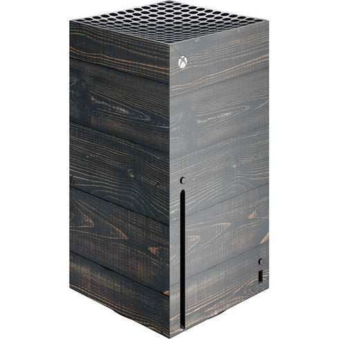 Black Painted Wood Xbox Series X Skins