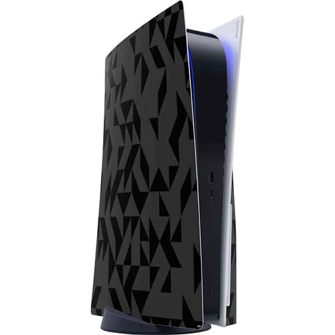 Black Geometric PlayStation PS5 Skins