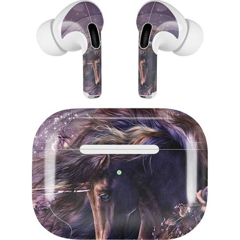 Black Rose Unicorn by Laurie Prindle Apple AirPods Pro Skin