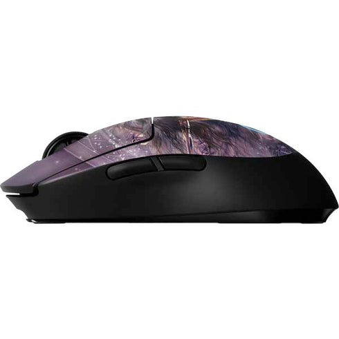 Black Rose Unicorn by Laurie Prindle G Pro Wireless Gaming Mouse Skin