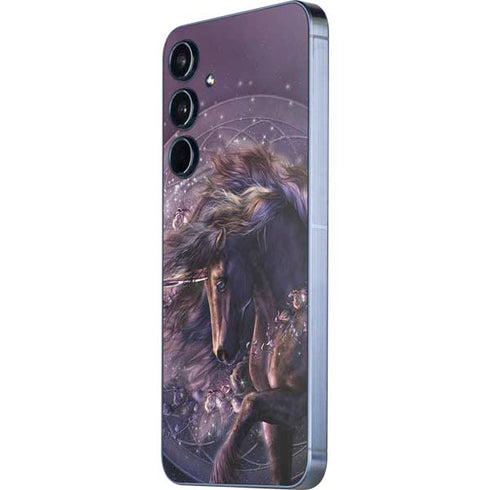Black Rose Unicorn by Laurie Prindle Galaxy A55 5G Skin