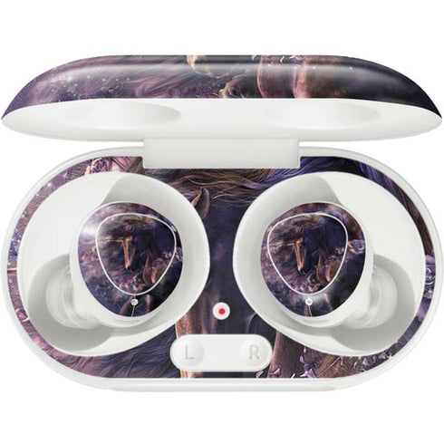 Black Rose Unicorn by Laurie Prindle Galaxy Buds Plus Skin