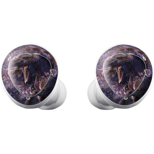 Black Rose Unicorn by Laurie Prindle Galaxy Buds Plus Skin