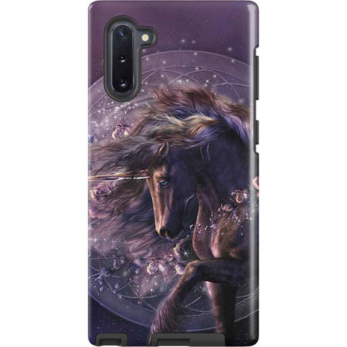 Black Rose Unicorn by Laurie Prindle Galaxy Cases