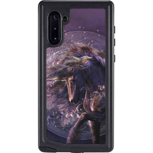 Black Rose Unicorn by Laurie Prindle Galaxy Cases