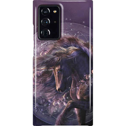 Black Rose Unicorn by Laurie Prindle Galaxy Cases