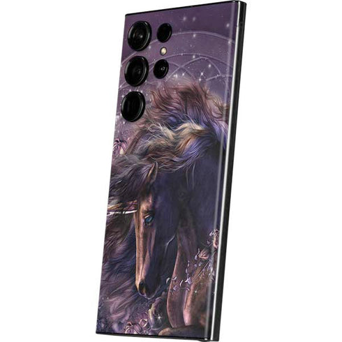 Black Rose Unicorn by Laurie Prindle Galaxy Skins