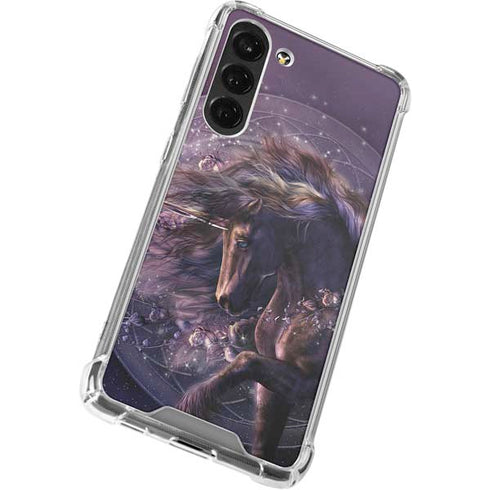 Black Rose Unicorn by Laurie Prindle Galaxy S24 FE Clear Case