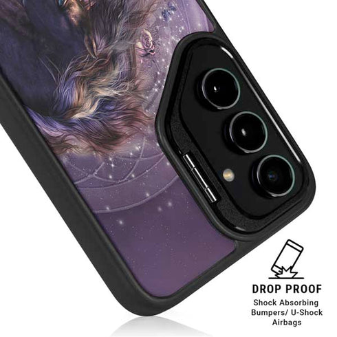Black Rose Unicorn by Laurie Prindle Galaxy S25 Kickstand Case