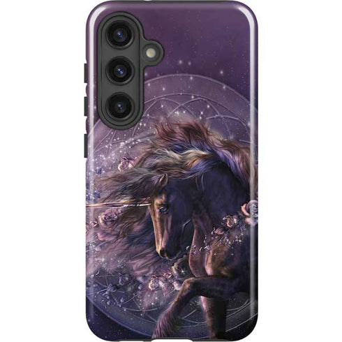 Black Rose Unicorn by Laurie Prindle Galaxy S25 Plus Impact Case