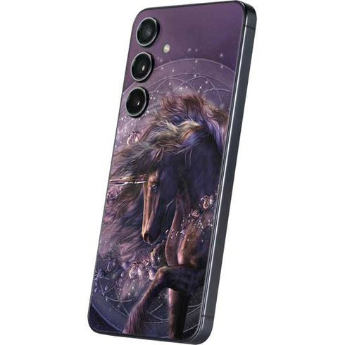 Black Rose Unicorn by Laurie Prindle Galaxy S25 Plus Skin