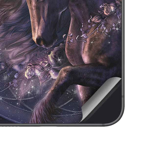 Black Rose Unicorn by Laurie Prindle Galaxy S25 Plus Skin