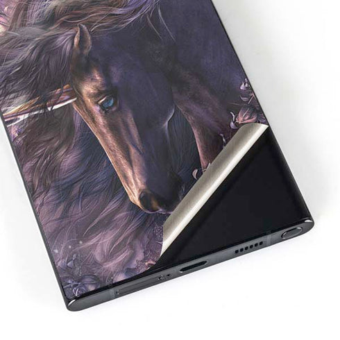 Black Rose Unicorn by Laurie Prindle Galaxy S24 Ultra Skin